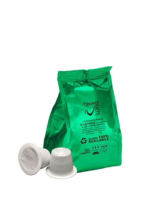 Photo of 10 pcs Nespresso compatible and compostable capsules of Soave coffee